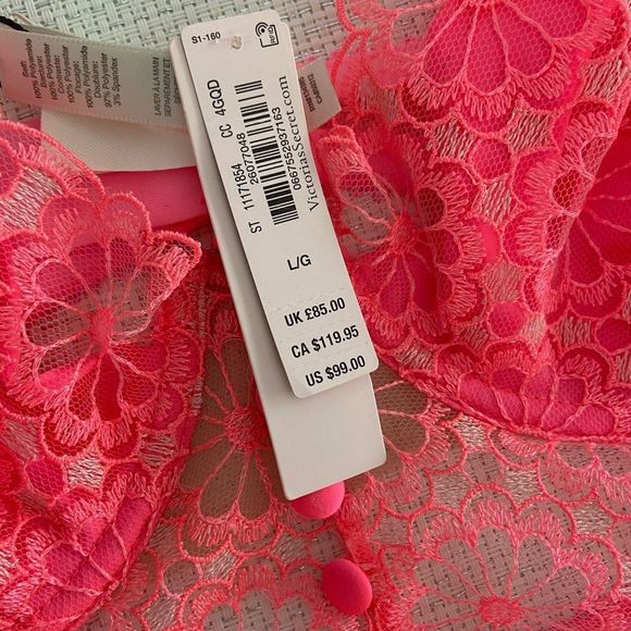 For Love And Lemons Victoria Secret Colab Daisy Longline Bra NWT L - Picture 4 of 8